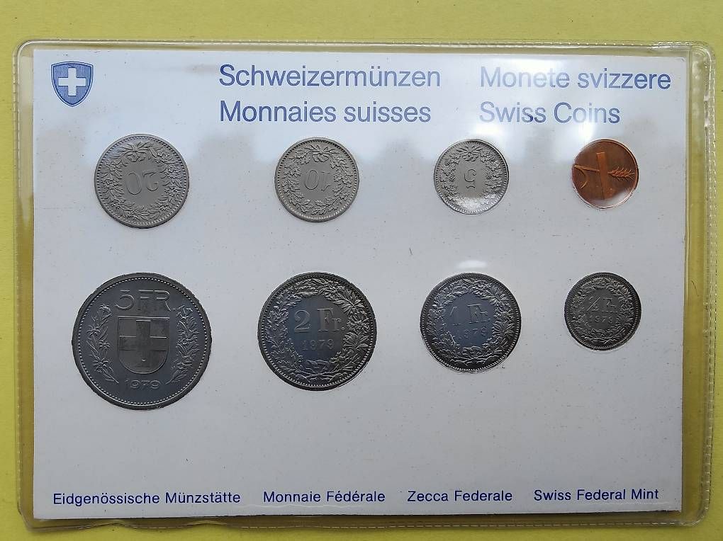 Tutti le monete: Münzsatz Schweiz 1979 – Nuovo (secondo la descrizione) da chur venduto da Hmars