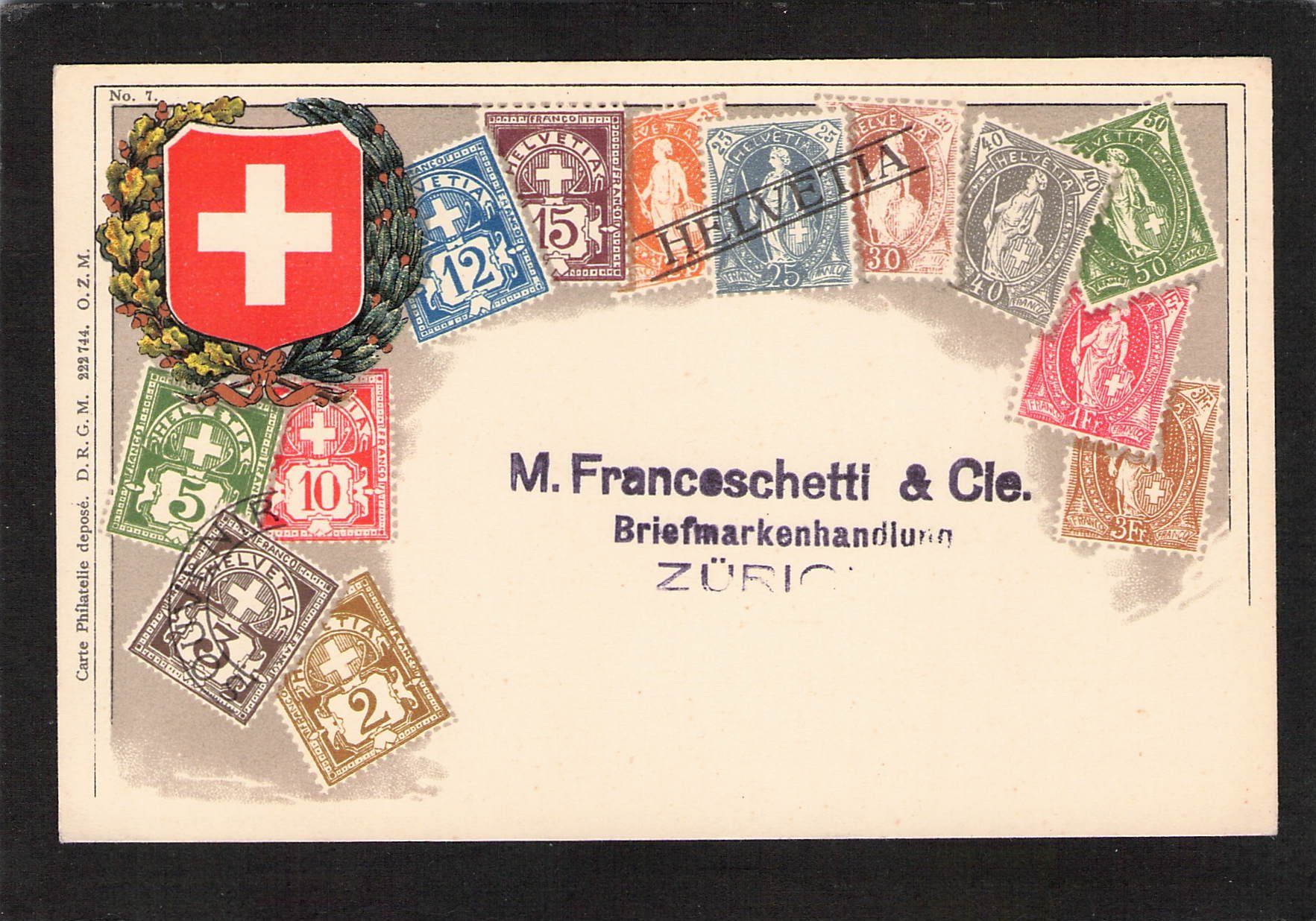 Ansichtskarten: AK Briefmarkensprache – Gebraucht aus Reichenburg von Pipo-67