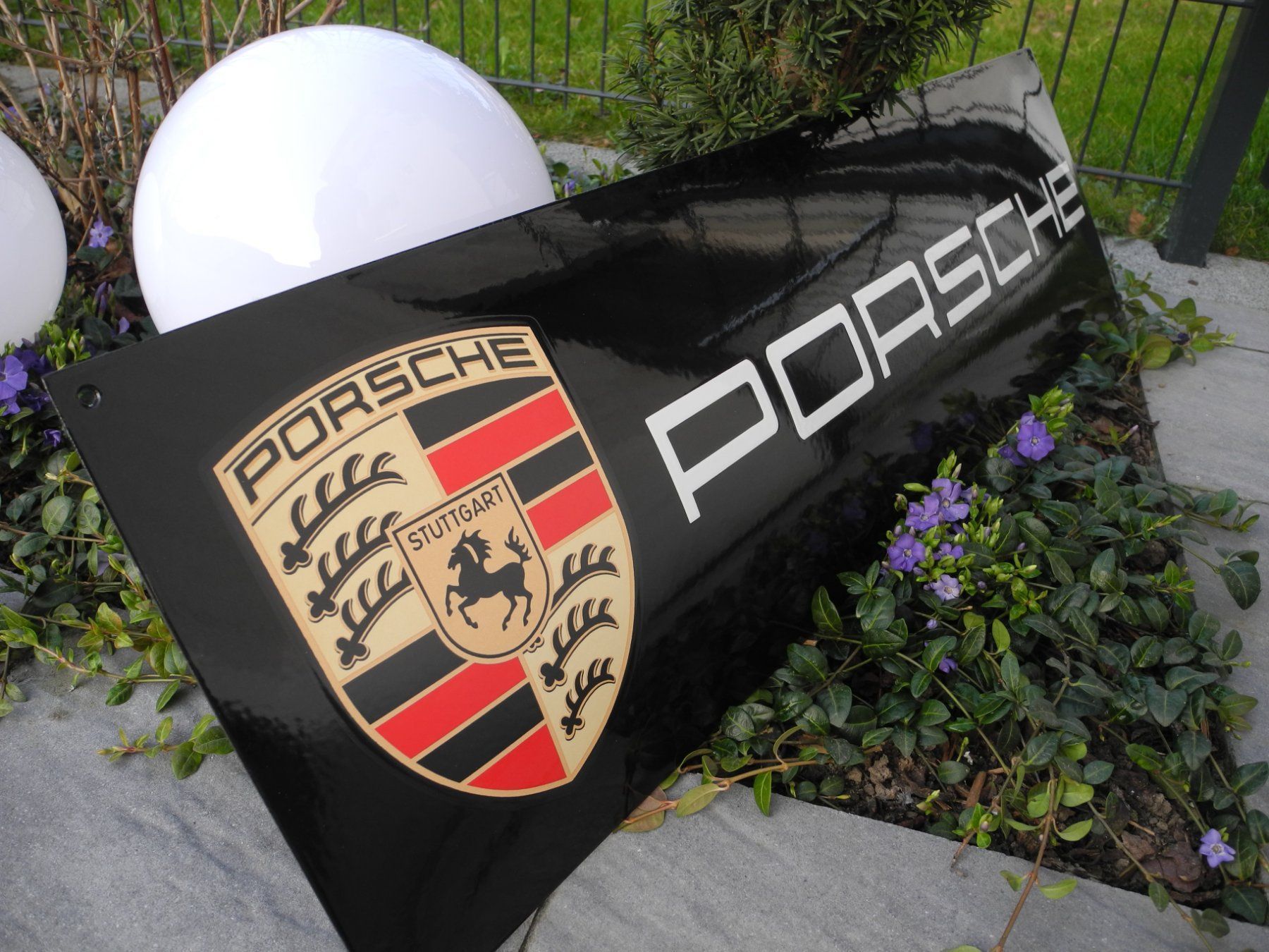 Porsche Insegne: XXL PORSCHE EMAILSCHILD – Nuovo (secondo la descrizione) da Reinach AG venduto da Huckleberrysix 1