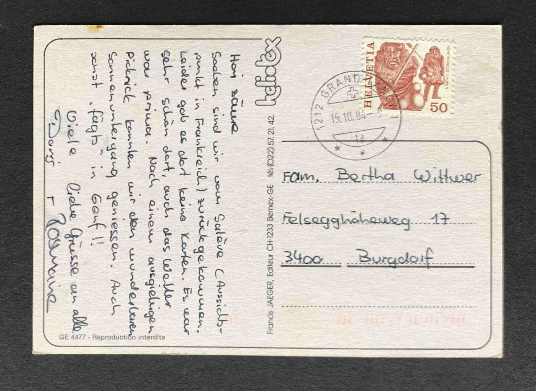 Cartoline postali: AK Geneve La Nuit – Usato da Goldau venduto da artelier1 1