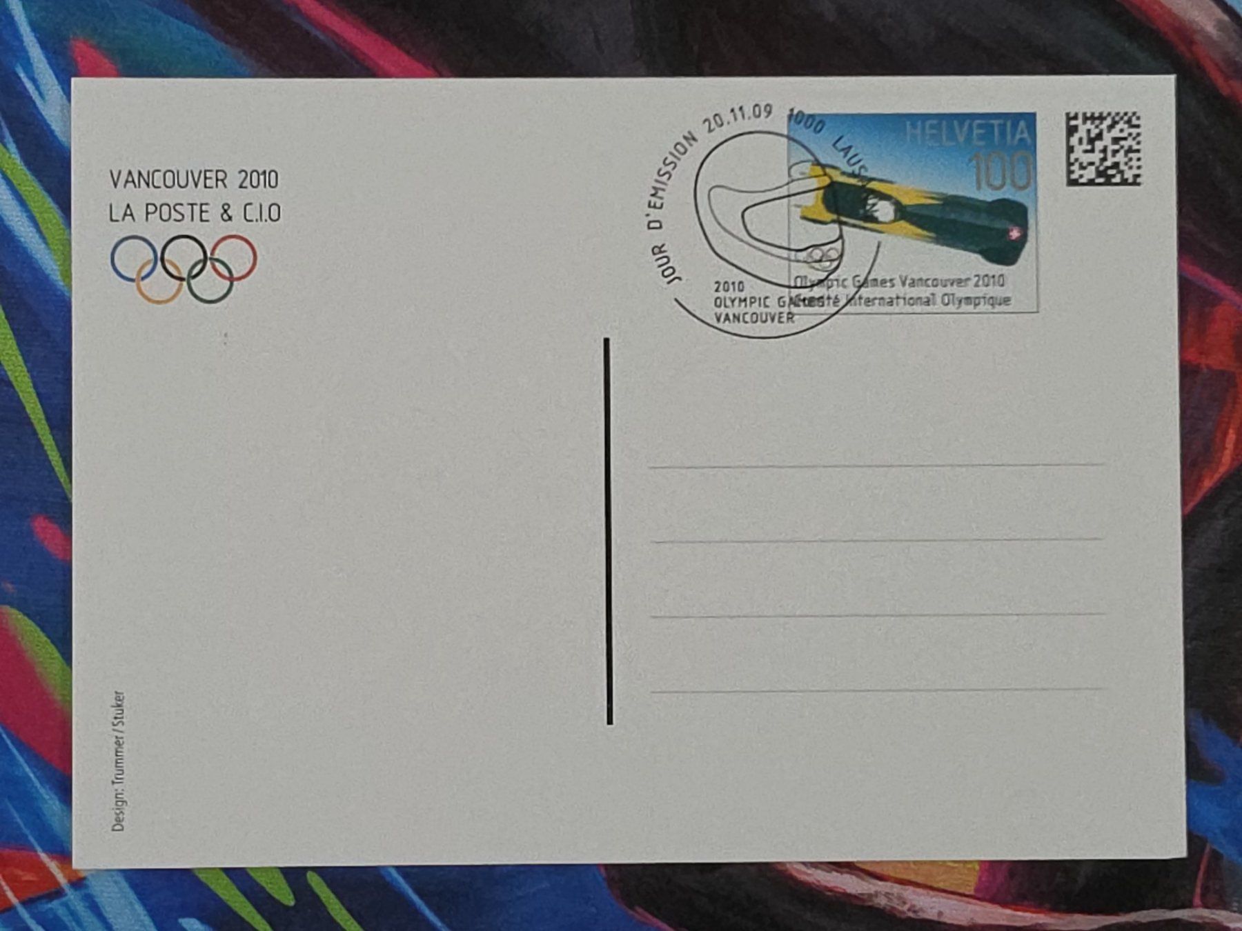 Cartoline postali: CL26 Carte Postale + Timbre Suisse 2010 – Usato da Cousset venduto da Patrick_Collections 1
