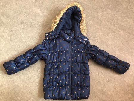 Mädchen gefütterte Jacke mit Kapuze