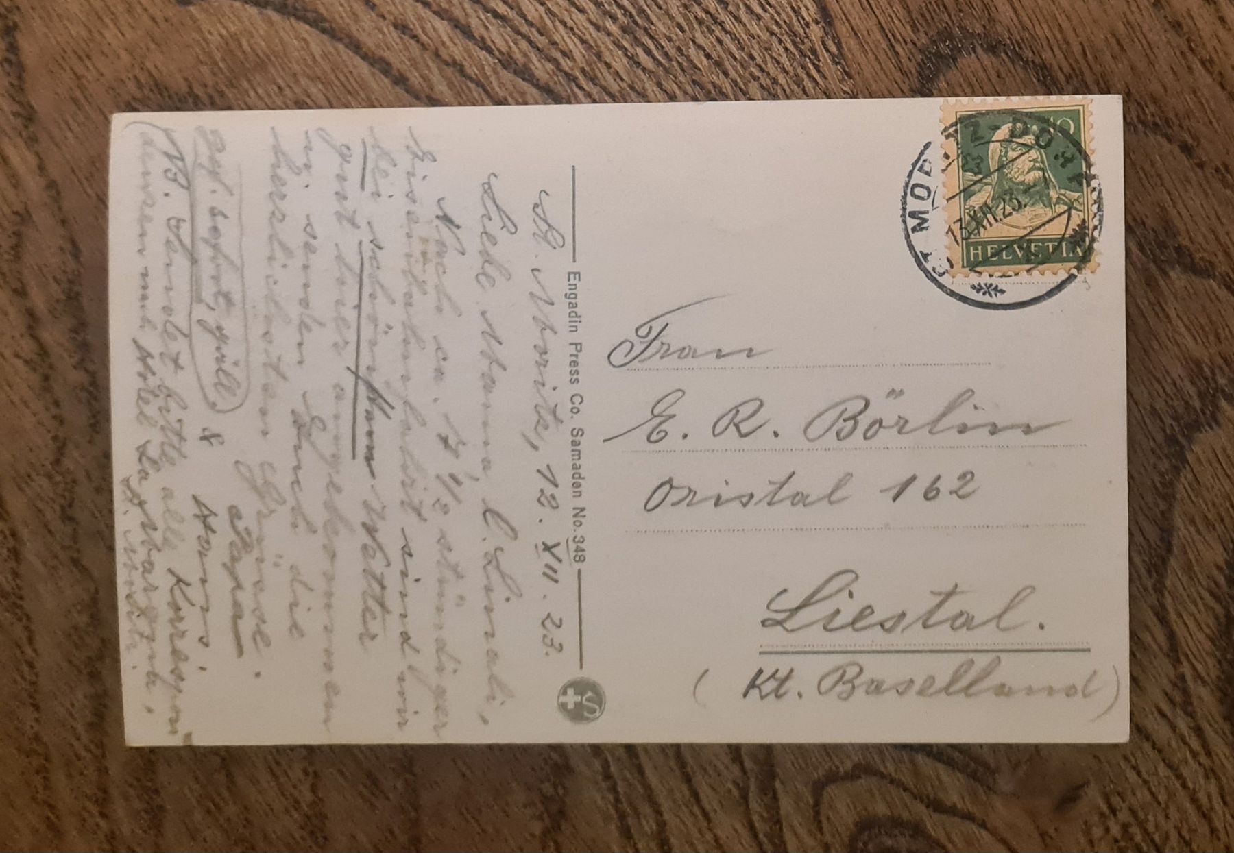 Cartes postales: St. Moritz 1923 – D'occasion à Ebikon par Donar50 1