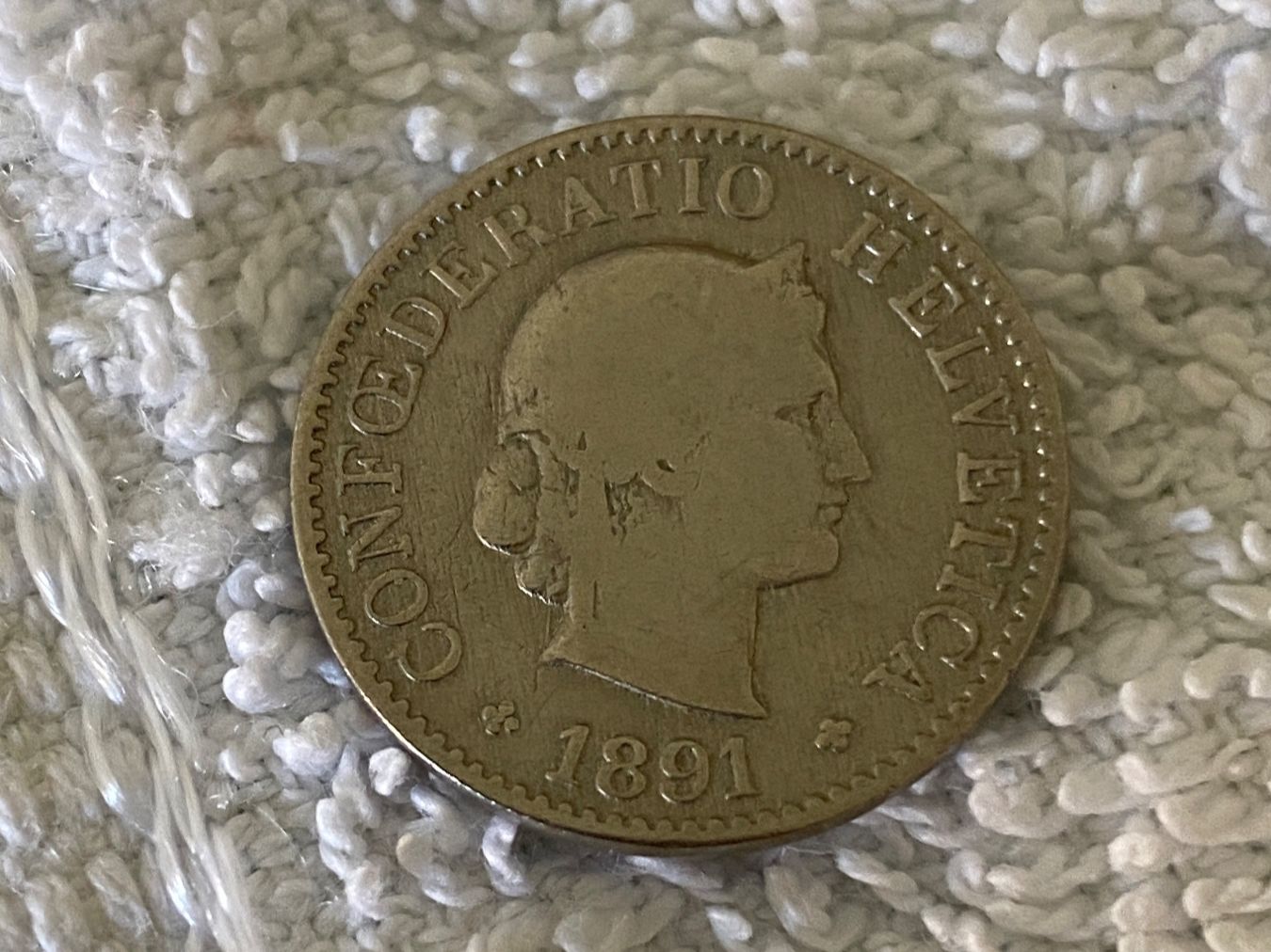 Tutti le monete: 5 centimes/Rappen 1891 – Usato da Nyon venduto da Ilmi09