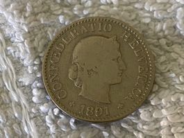 5 centimes/Rappen 1891