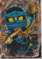 TCG NINJAGO TRADING CARD SERIE 1 # 018 ULTRA JAY FOIL
