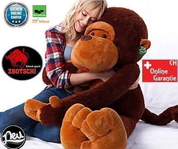 Giocattoli: Riesen Plüsch Affe Monkey 130cm Geschenk – Nuovo e nell'imballaggio originale da Visp venduto da zbotschi