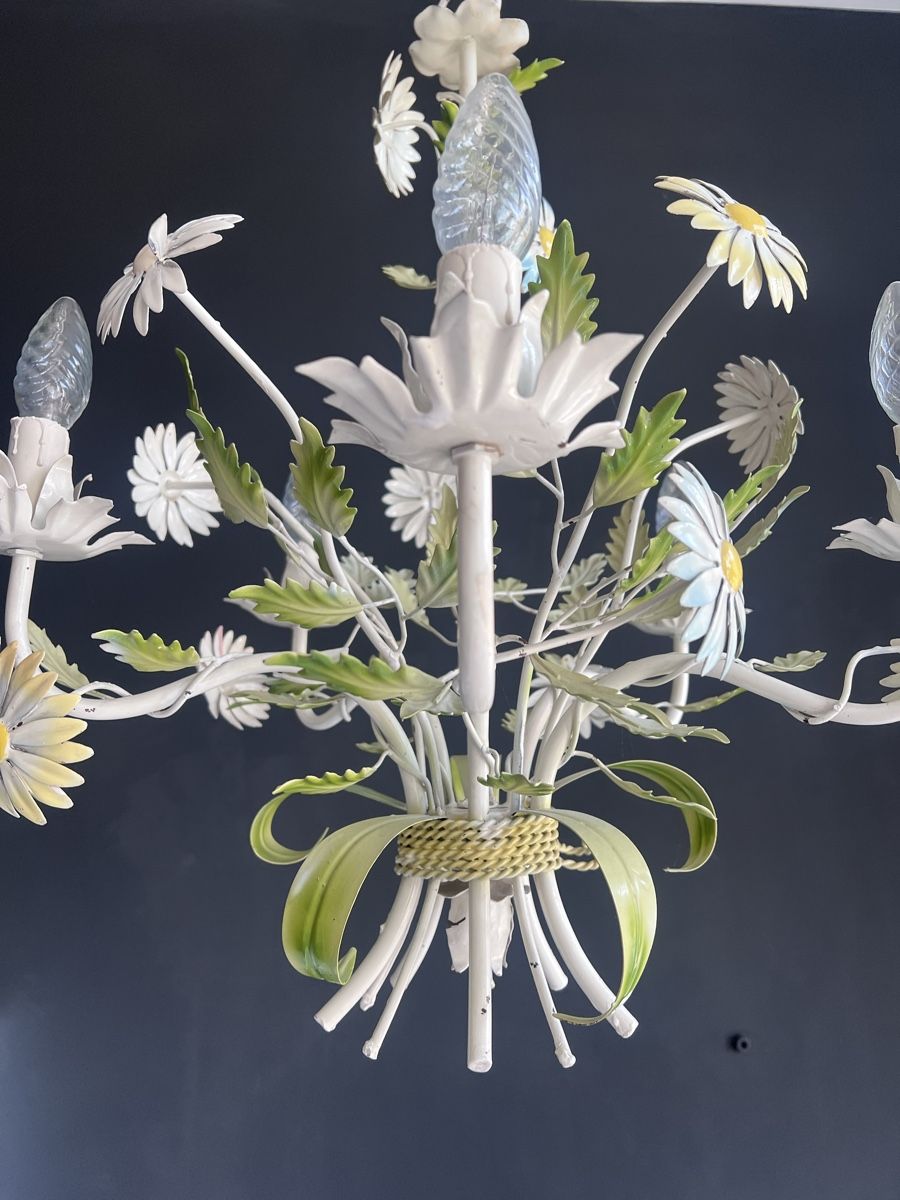 Lustres & lampes de plafonds: Florentiner Kronleuchter aus Toleware – D'occasion à Winterthur par Fantasticdancer 4
