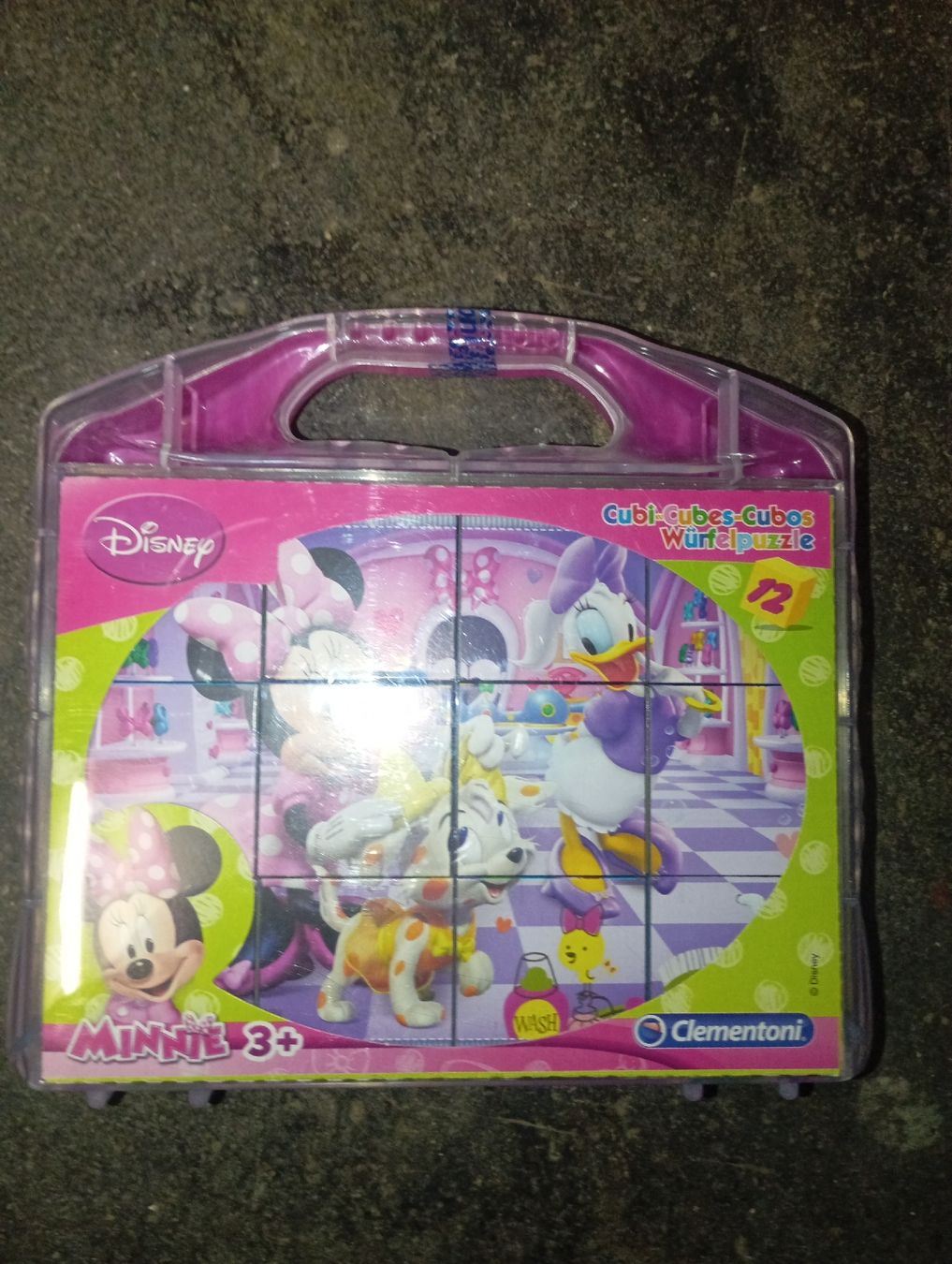 Disney Puzzle: Würfelpuzzle Minnie Mouse 12 tlg – Nuovo e nell'imballaggio originale da Winterthur venduto da pjuma01