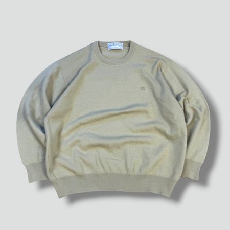 Burberry's of London vintage lambswool sweatshirt beige pull