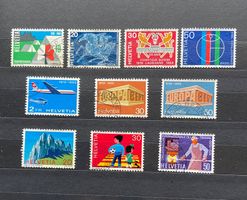 Briefmarken Schweiz alles Sätze 1969