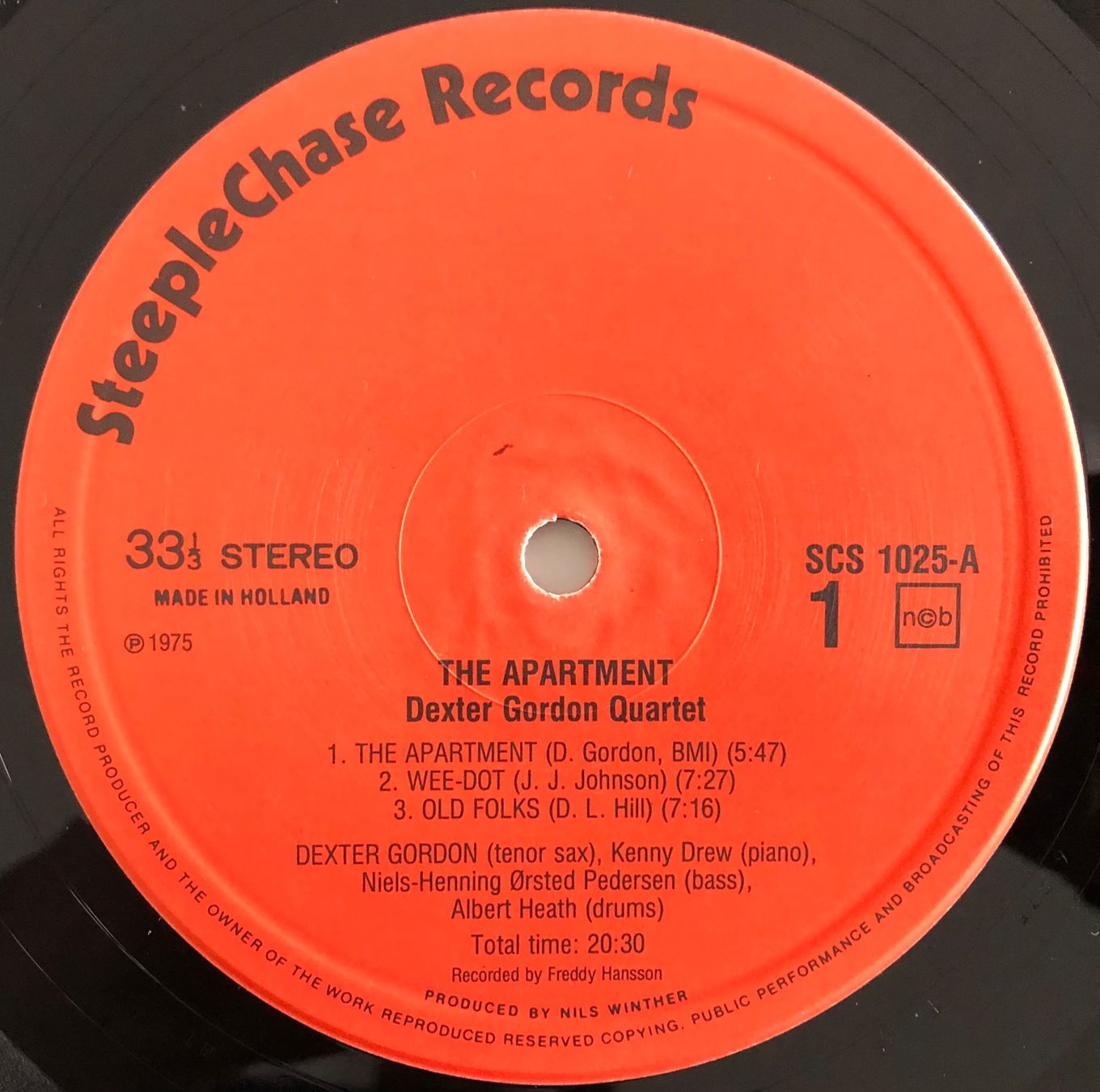 Vinyles: DEXTER GORDON QUARTET - THE APARTMENT – D'occasion à Poliez-Pittet par Newtown-Records 2