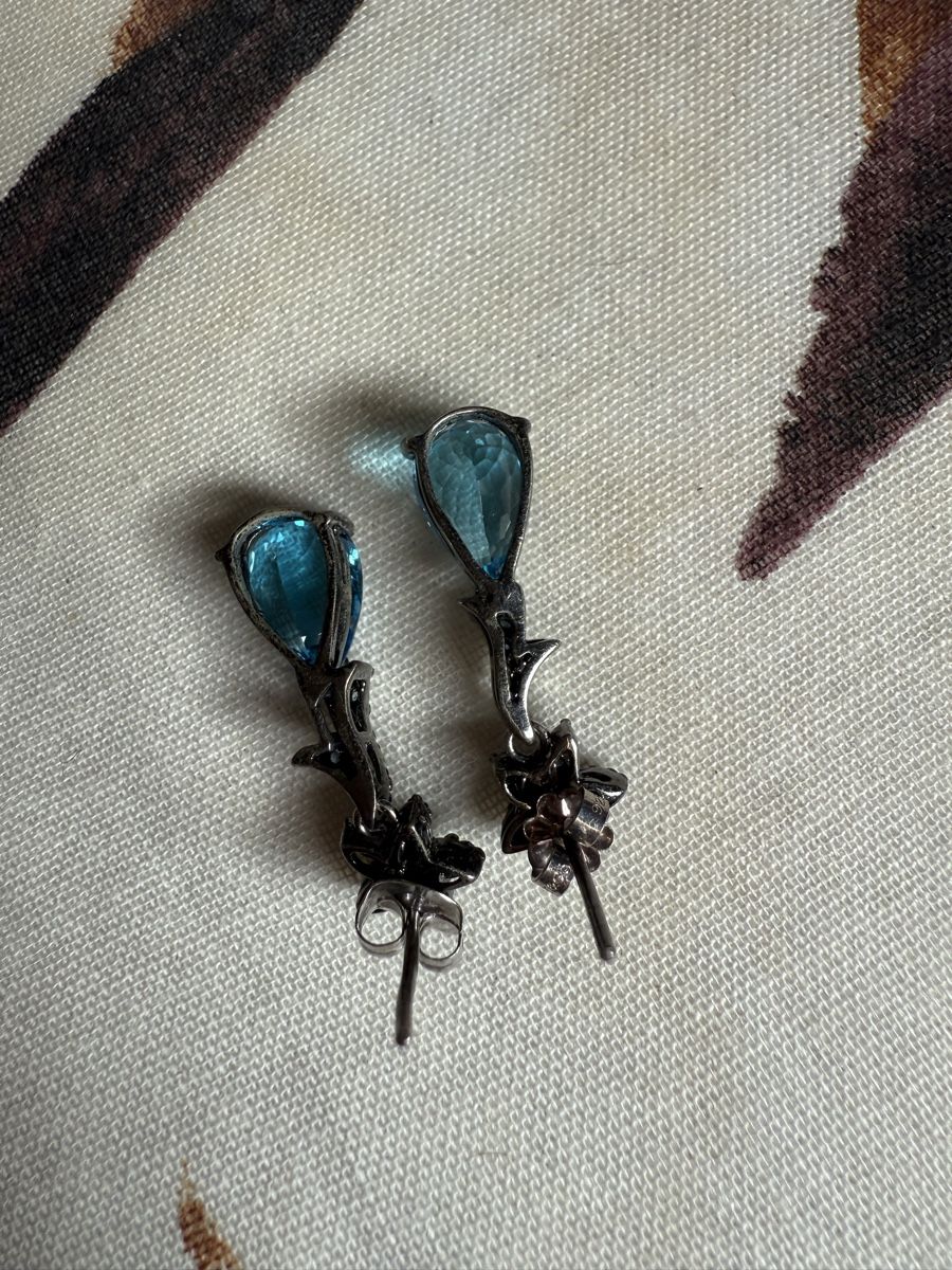 Ohrringe & -stecker: Silver topaz earrings – Gebraucht aus Barna von orbuyorcry 3