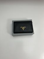 Authentic Black Prada Card Holder, with Box - Pristine!