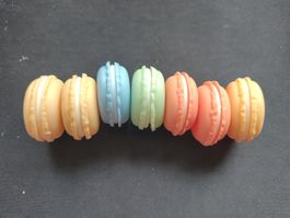 7 Stk Macarons Pillendösli neu bunt süss Geschenk neu