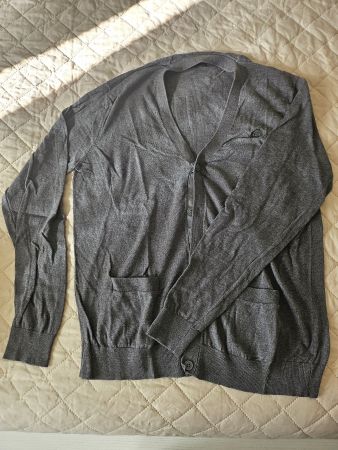 Herren Cardigan Pullover mit tasche auf der V.-seite, Gr. XL