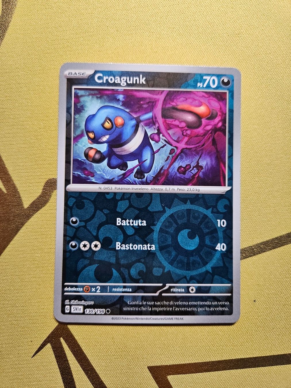 Pokémon Carte collezionabili: Scarlet & Violet - Croagunk – Usato da Bellinzona venduto da Pokemarco