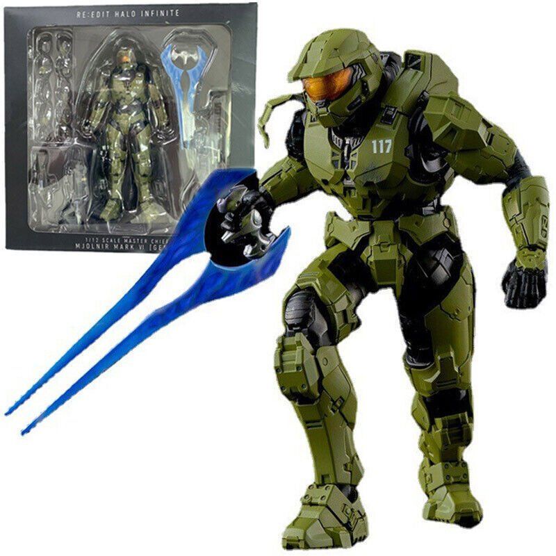 Statuette: Halo 5 "Master Chief" Action Figur – Nuovo e nell'imballaggio originale da Olten venduto da SunsetRainman