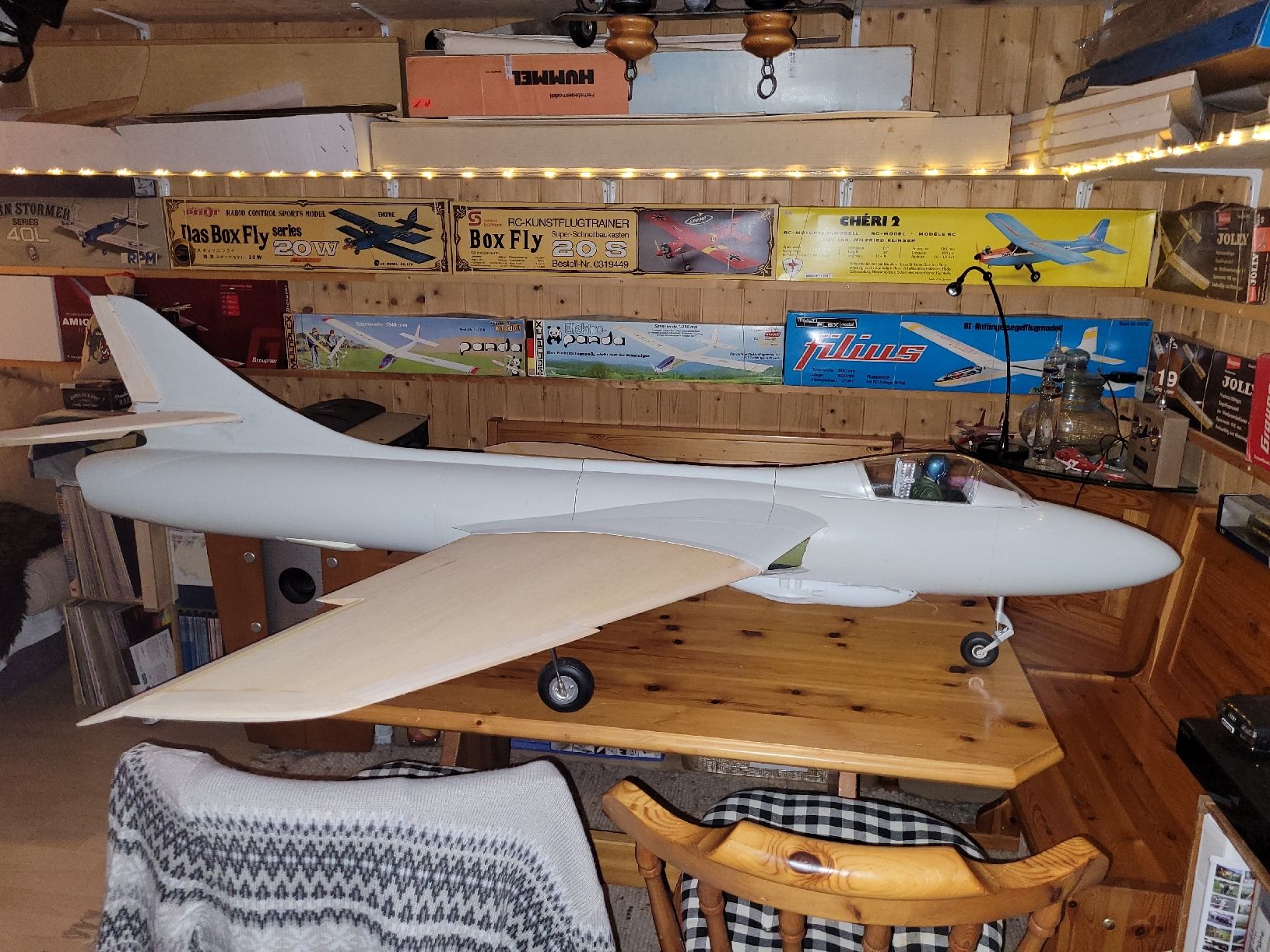 Modellismo RC: Hawker Hunter MK 58 ht modellbau – Nuovo (secondo la descrizione) da Wattenwil venduto da hps_z6w9