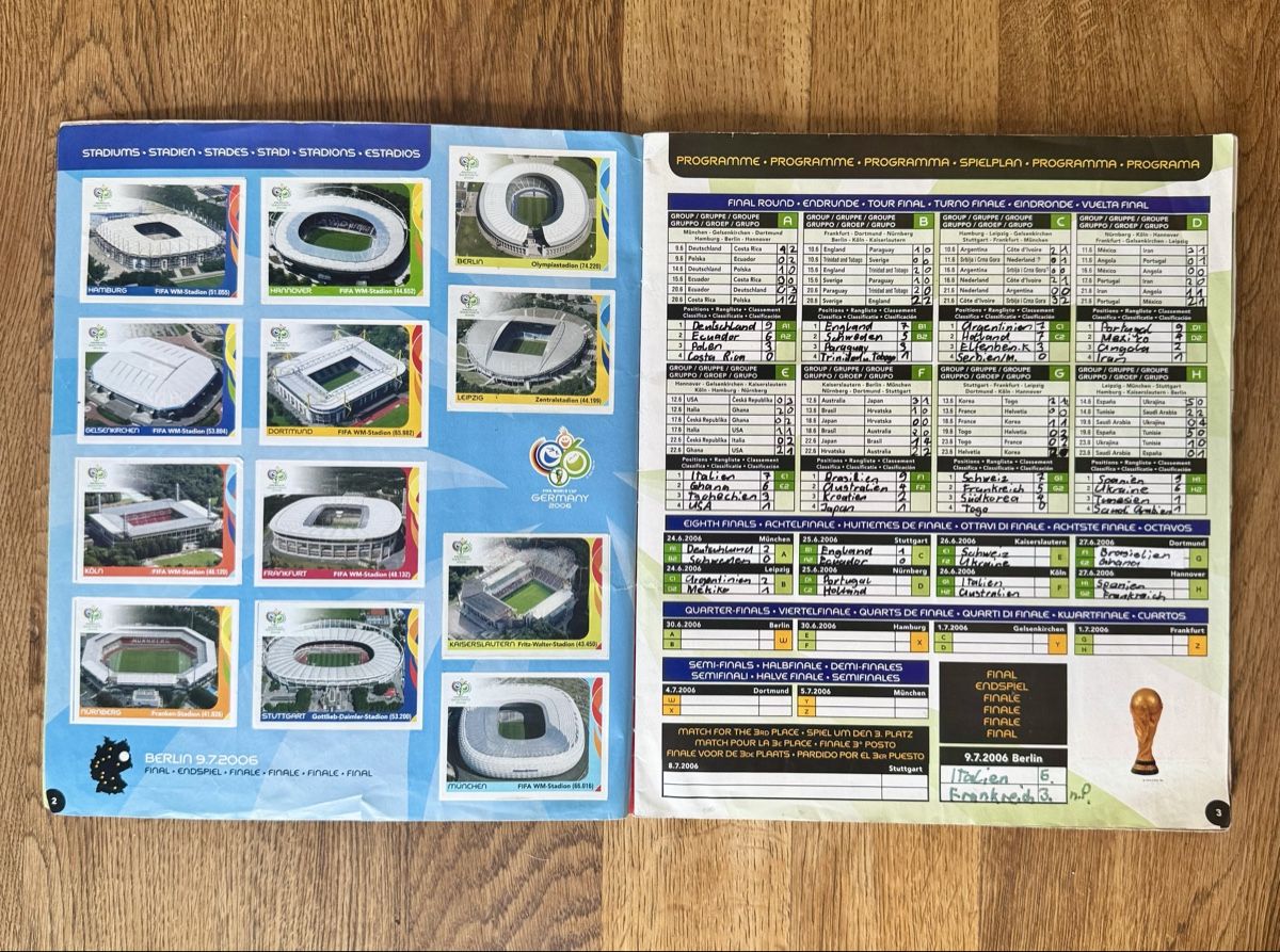 Panini Album: WM 2006 Panini Heft, komplett – Usato da Emmenbrücke venduto da Lukee1901 1
