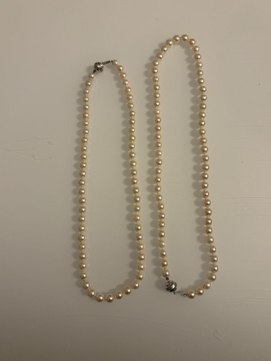 Catenine: Zuchtperlenkette mit Weissgoldverschlüssen – Usato da Bern venduto da Himmelsherold 2
