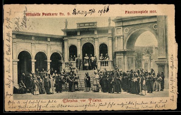 Cancelleria postale: Oberammergau, Passionsspiele 1900, Chris – Usato da Berlin venduto da bartko-reher