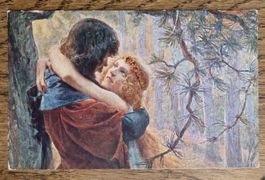 Kunstkarte, G. Bussière, Tristan u. Isolde, Salon de Paris
