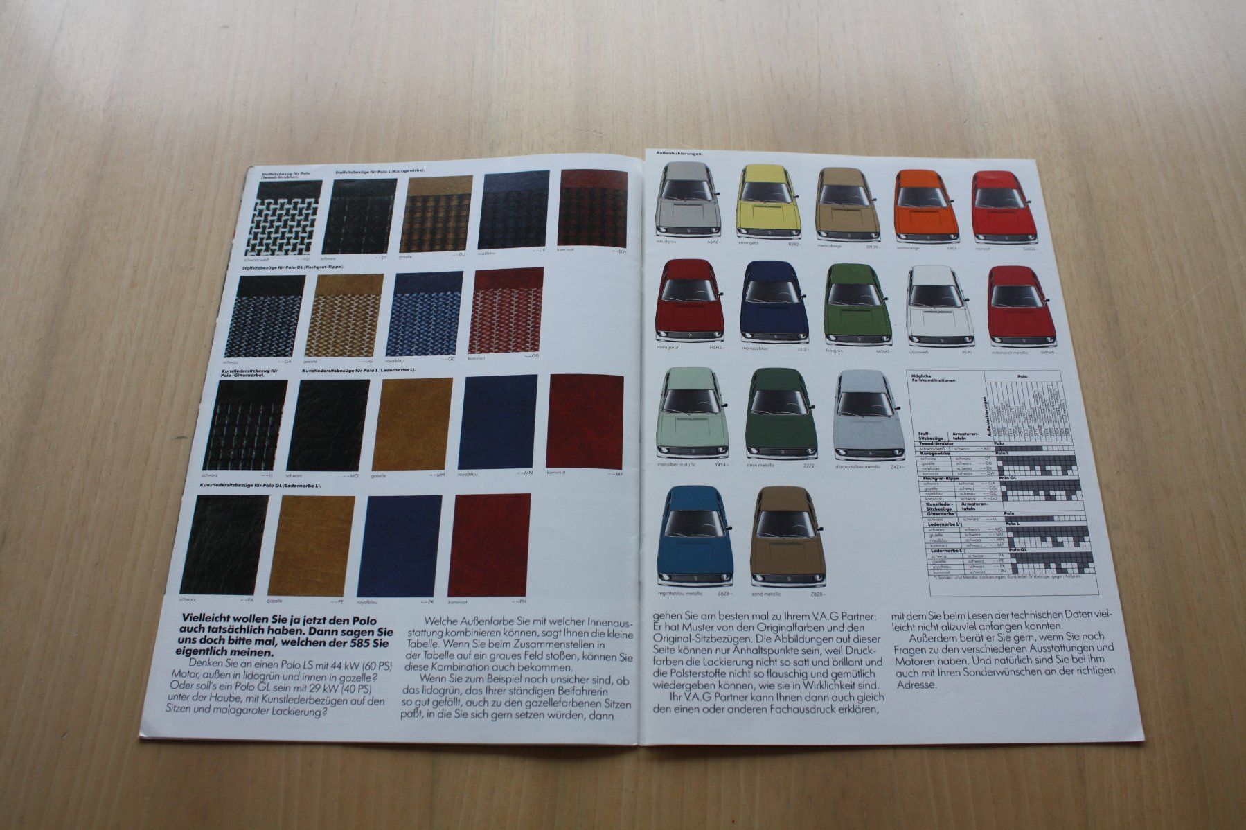 VW Documents: VW Polo Prospekt 1/1981 – D'occasion à Wikon par erwin400 9