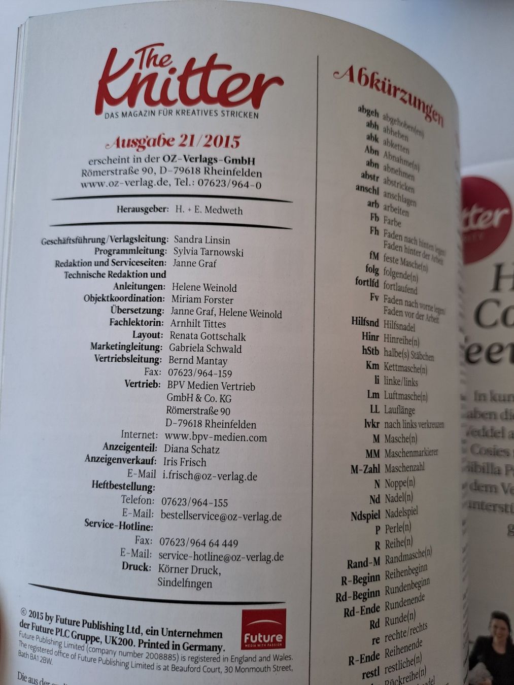Riviste & Magazine: Strickheft The knitter Ausgabe 21 / 2015 Strickdesign – Usato da Glashütten venduto da Schwebefisch 6