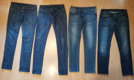 4 Jeans – 2x Tally Weijl XS/34/6 + Crash One 158 + 7 26/36