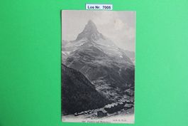 CH Ansichtskarte Findelin und Matterhorn um 1900    Los 7005