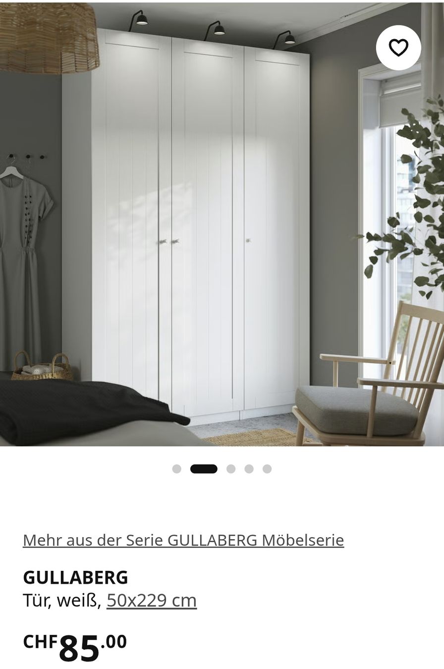 Ikea Porte: IKEA Pax Schrank Tür GULLABERG – Nuovo e nell'imballaggio originale da Basel venduto da hel_7xbm