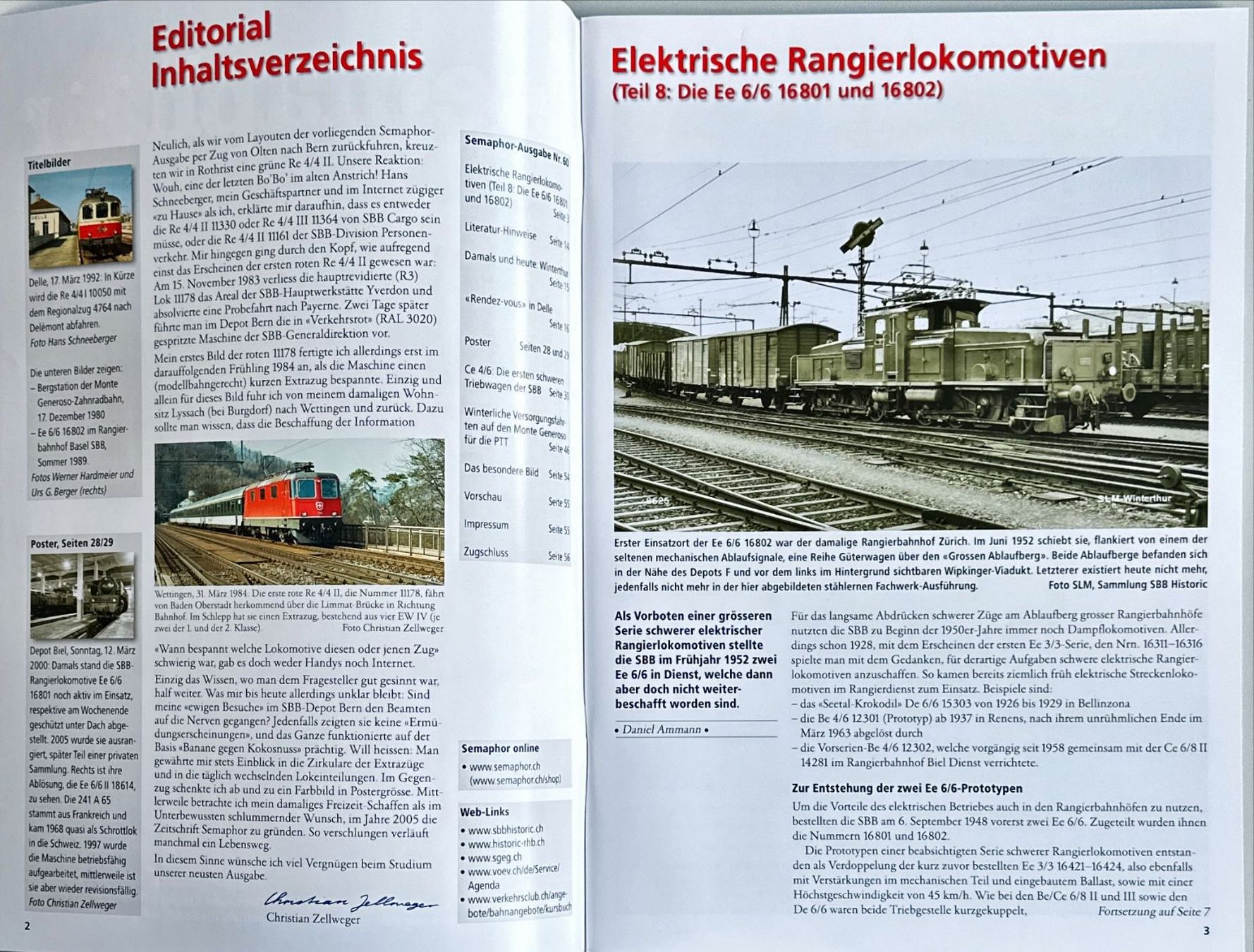 Riviste & Magazine: Semaphor Winter 2018 Nr. 60 – Nuovo e nell'imballaggio originale da Murgenthal venduto da View 1