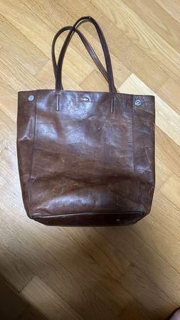 Ledertasche braun Damen Shopper guter Zustand