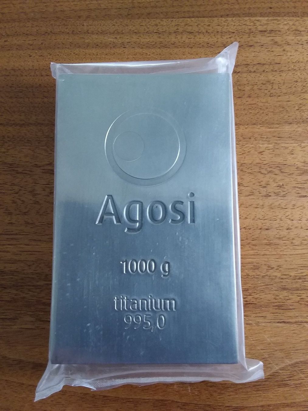 Metalli preziosi: 1 Kg Titanium Barren – Nuovo e nell'imballaggio originale da Schwyz venduto da Trofana 4