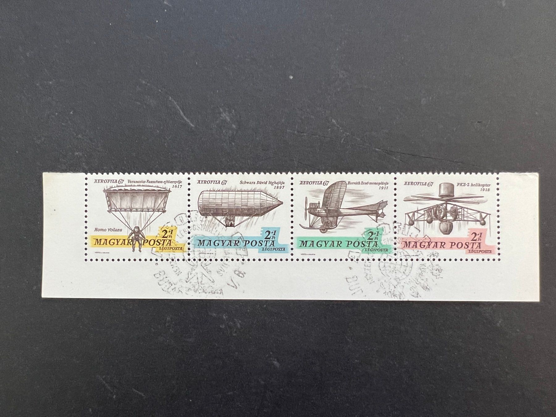 Alle Briefmarken: Ungarn1967 Zeppelin  gest. (D623) – Gebraucht aus Hinwil von Sidi4