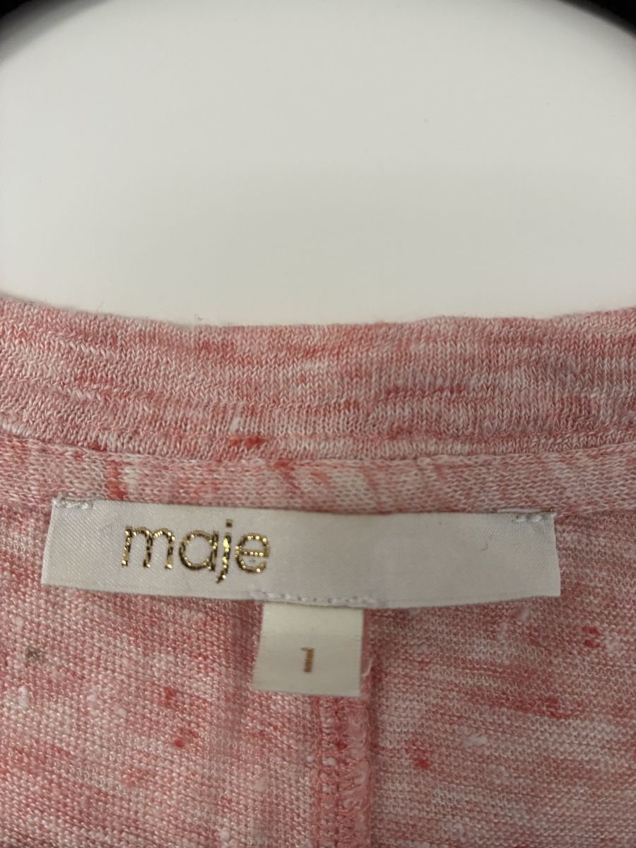 Maje T-shirt: T-shirt orange chiné Maje – Usato da Lausanne venduto da Gabrie 2