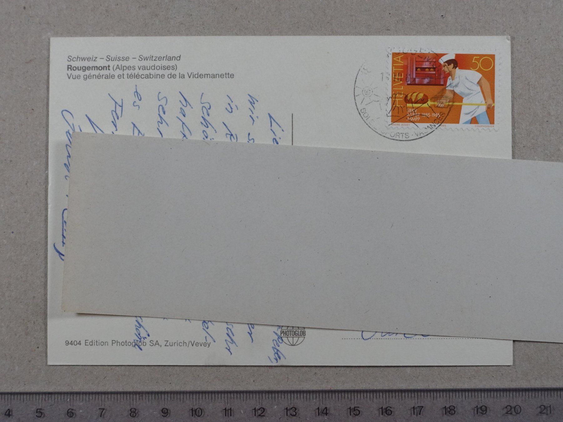 Cartoline postali: Rougemont, télécabine, Luftseilbahn – Usato da Lenzburg venduto da fh1 1