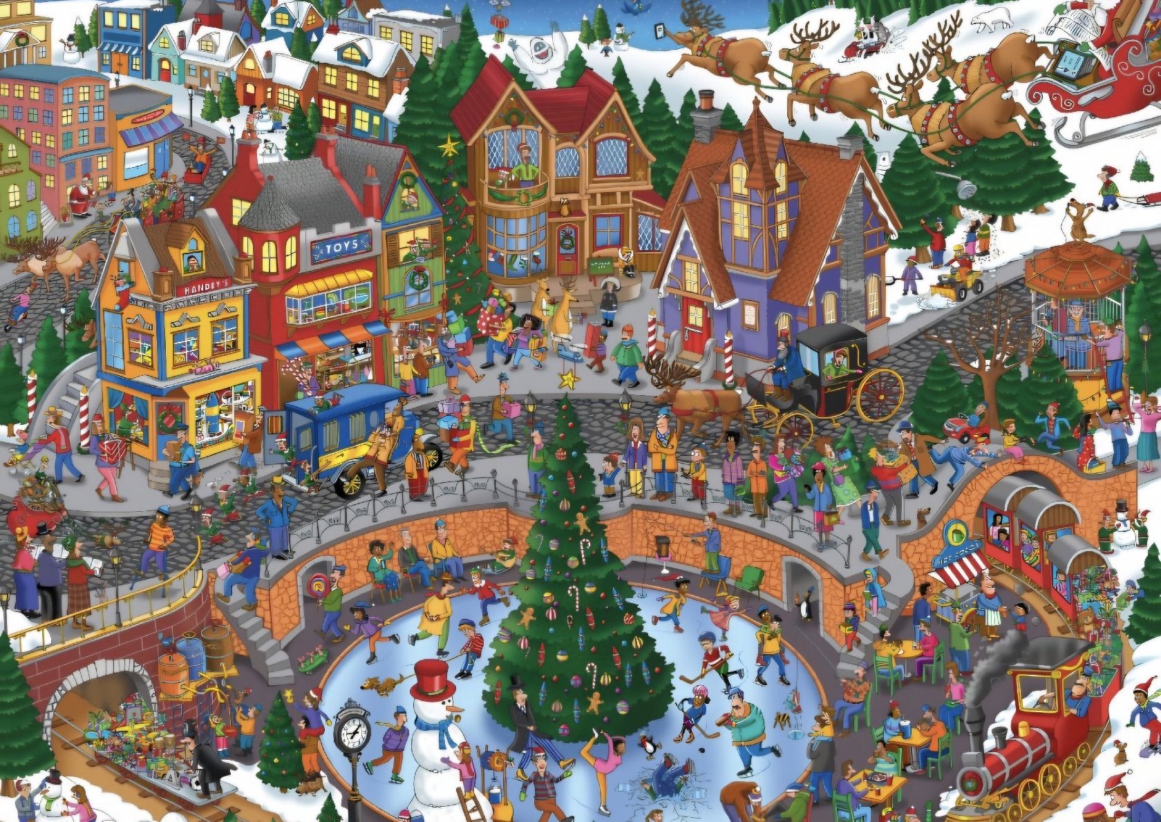 Puzzle: Grafika Puzzle "Winterdorf" 500 Teile – Nuovo (secondo la descrizione) da Bütschwil venduto da Taranabo