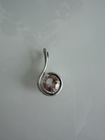 Pendentif en argent sterling 925 orné d'un gros cristal