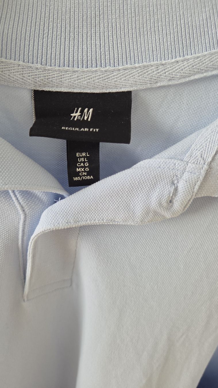 H&M Magliette Polo: H&M Poloshirt Grösse L hellblau – Nuovo (secondo la descrizione) da Untersiggenthal venduto da utr_6m5b 1