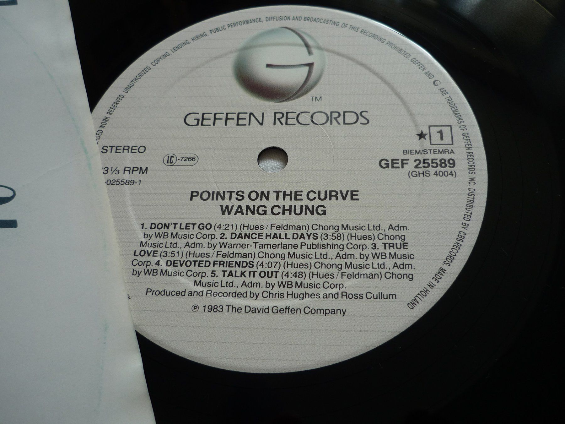 Vinyles: 12" Schallplatte - Wang Chung - points  - pop – D'occasion à Beringen par zzRegal 2