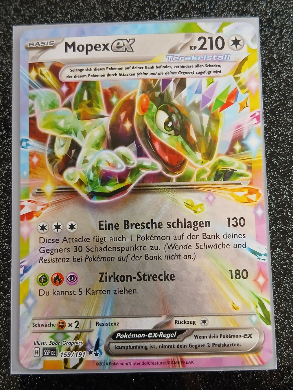Pokémon Cartes à collectionner: Stürmische Funken / Mopex ex 159/191 DE – Neuf (Voir description) à Zug par Vorphalak