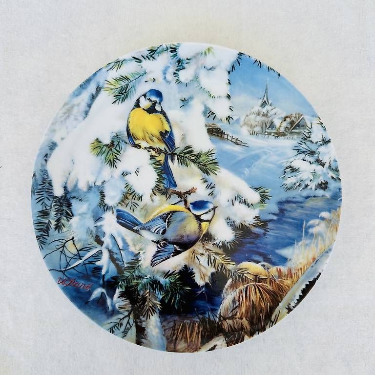 Teller: 4 assiettes décoratives Birds in Winter  – Gebraucht aus Collombey von qua_lb8f 3