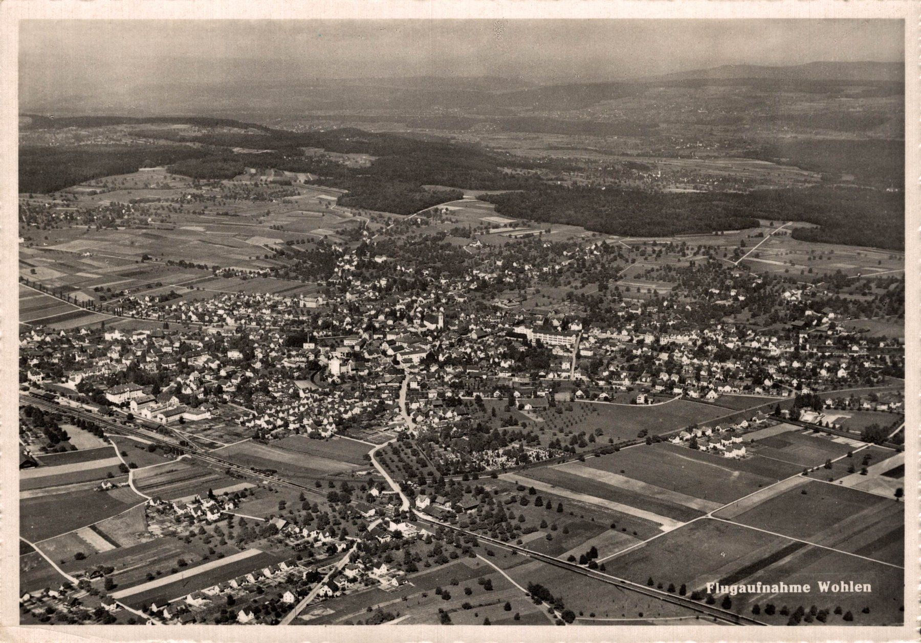 Cartes postales: Flugaufnahme Wohlen – D'occasion à Bronschhofen par Astore