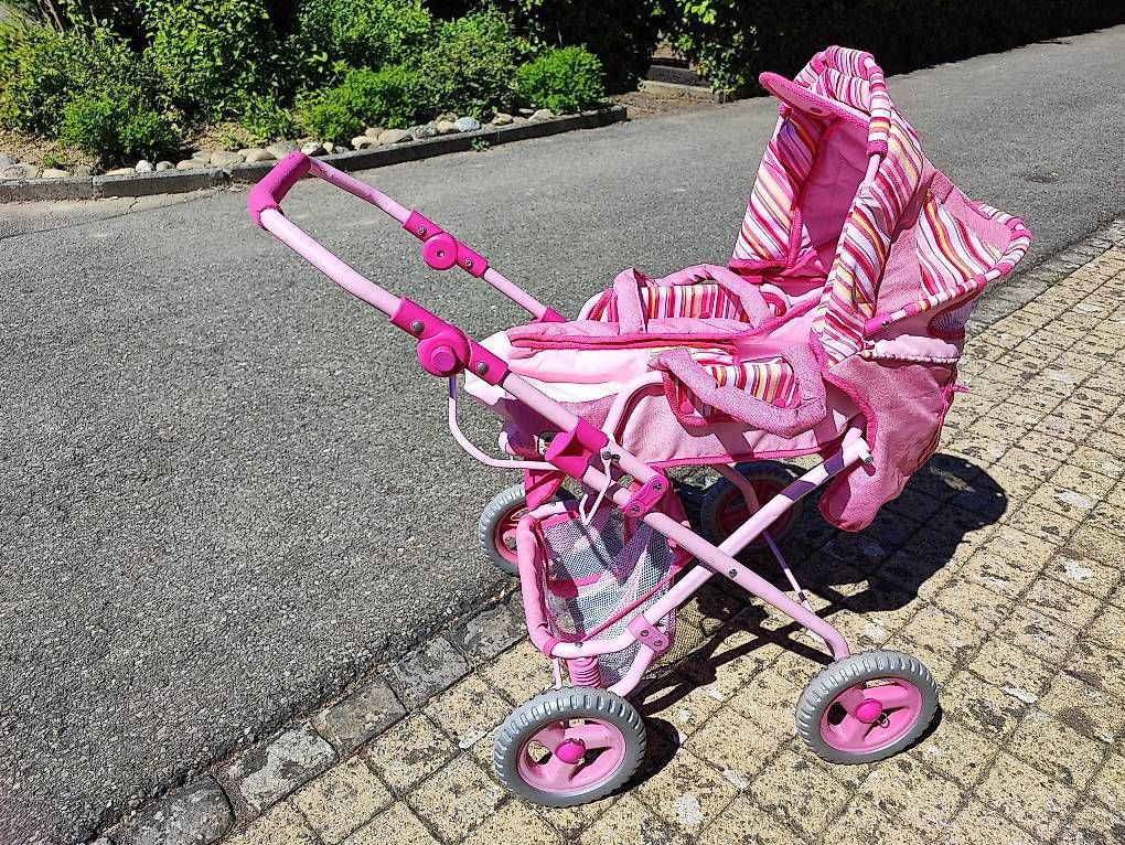Carrozzine per bambole: Puppenkinderwagen, Farbe Rosarot – Usato da Aarberg venduto da Bruno51