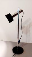 Vintage Design Lampe Spot Tischlampe 60er 70s schwarz silber