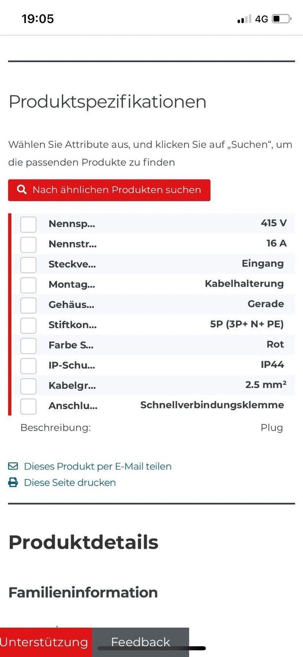 Cavi: CEE16 Stecker – Nuovo e nell'imballaggio originale da Dietikon venduto da Frople 1