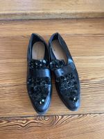 Schuhe Damen Zara Grösse 40 schwarz Pailletten Leder
40