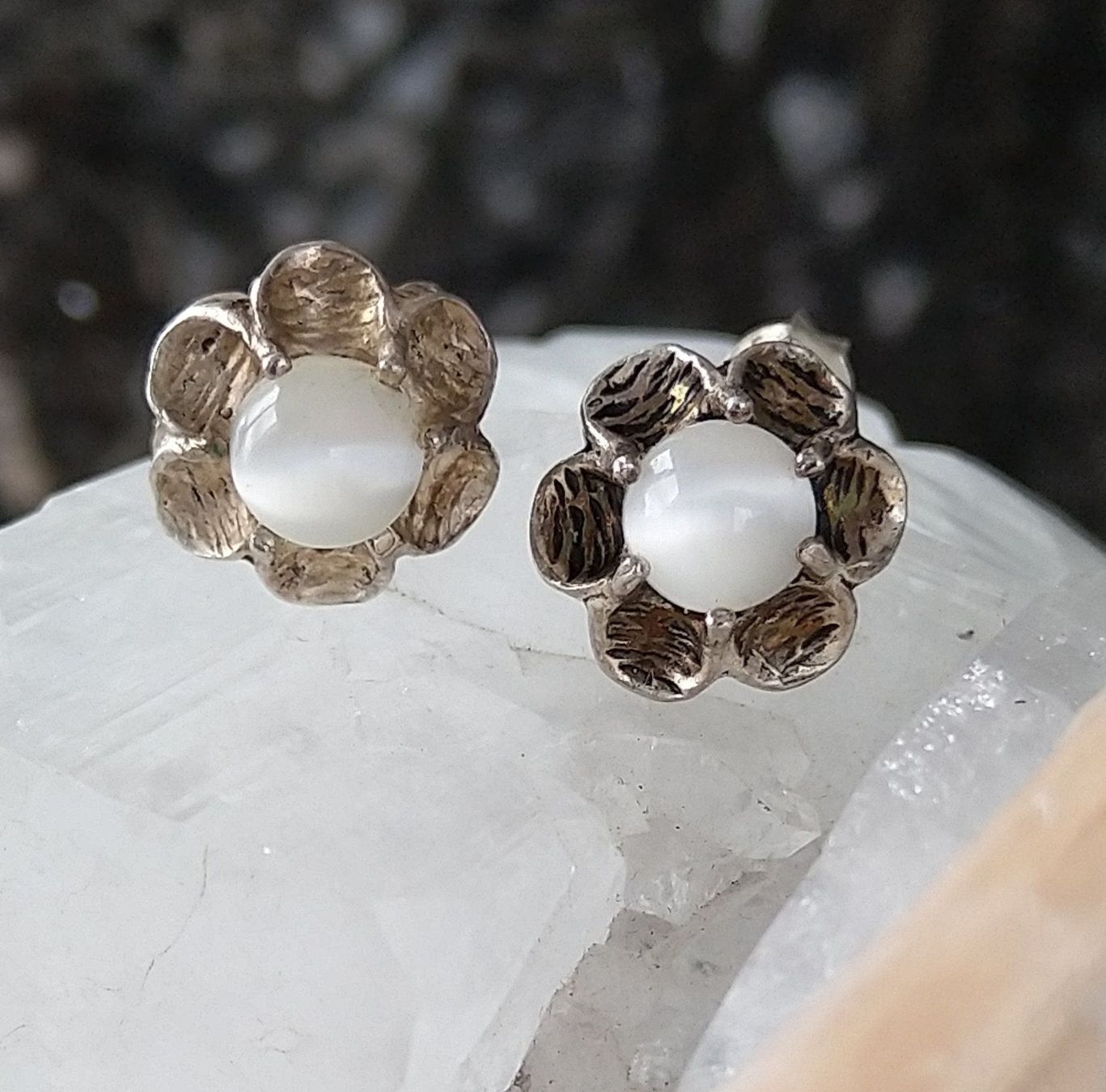 Ohrringe & -stecker: BLUMEN OHRRINGE IN 925 SILBER – Gebraucht aus Romanshorn von BoutiqueA